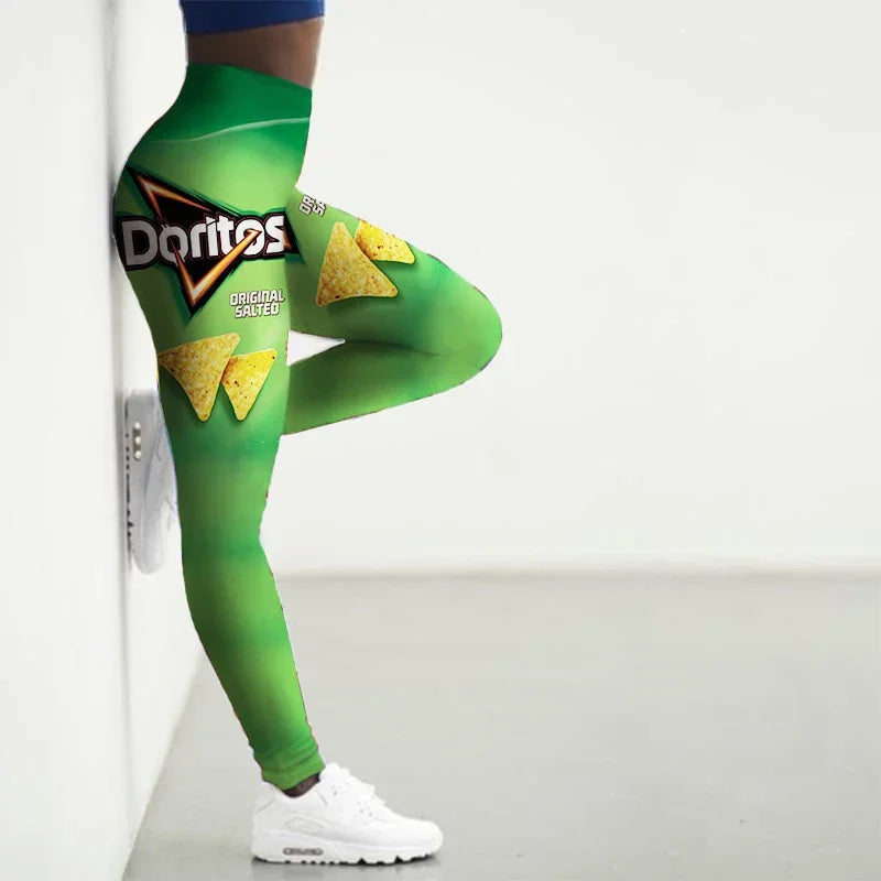 New Sports Leggings Women 3D High Waist Leggings Thin Fitness Pant Push Up Legging Sports Pants Gym Workout Tights