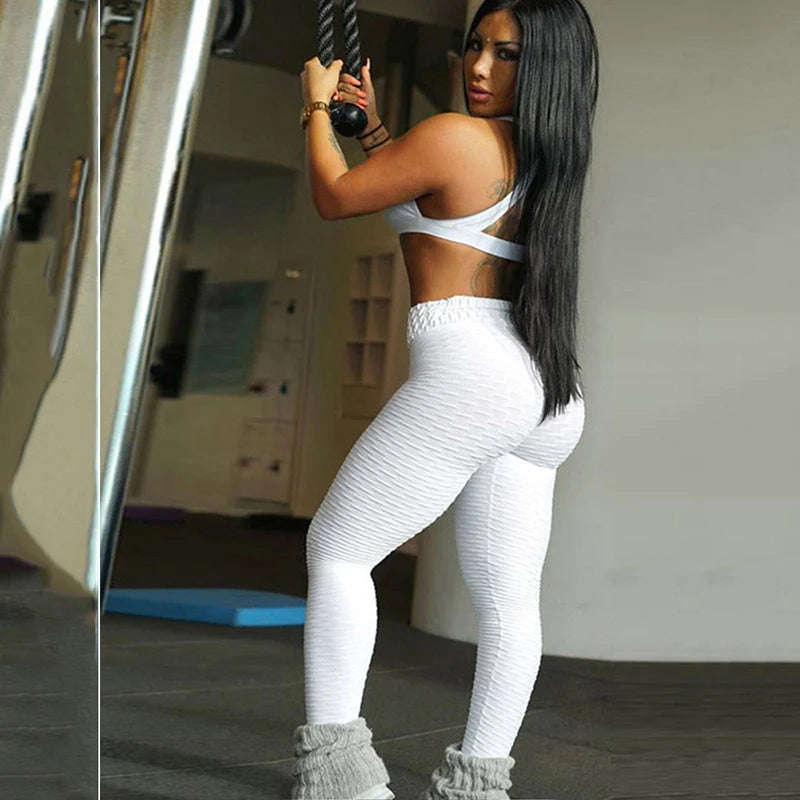 Butt Crack Booty Leggings Women Anti Cellulite Seamless Leggins Push Up High Waist Peach Lift Sports Yoga Pants Fitness Tights