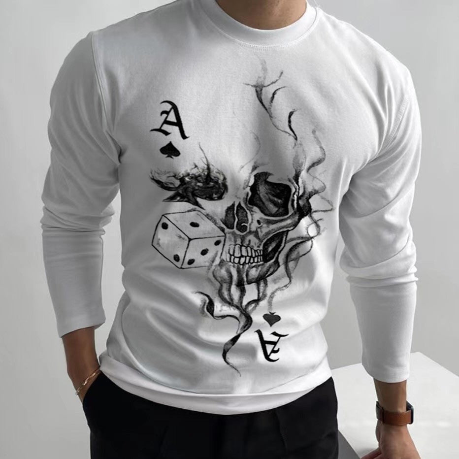 3D Printed Men's Street Long Sleeve Sports T-Shirt Top