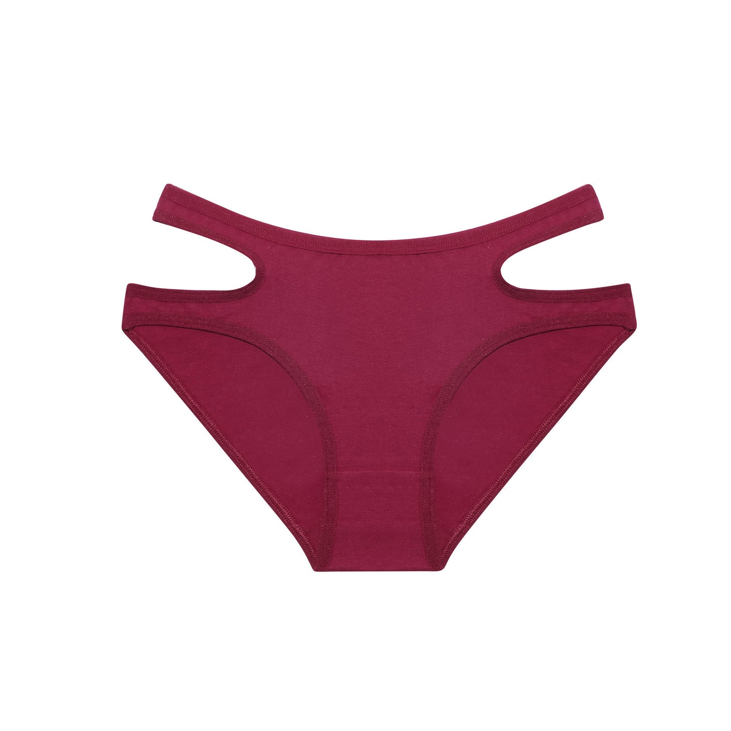 Cotton Briefs Women's Solid Color Waist Hollow Underwear