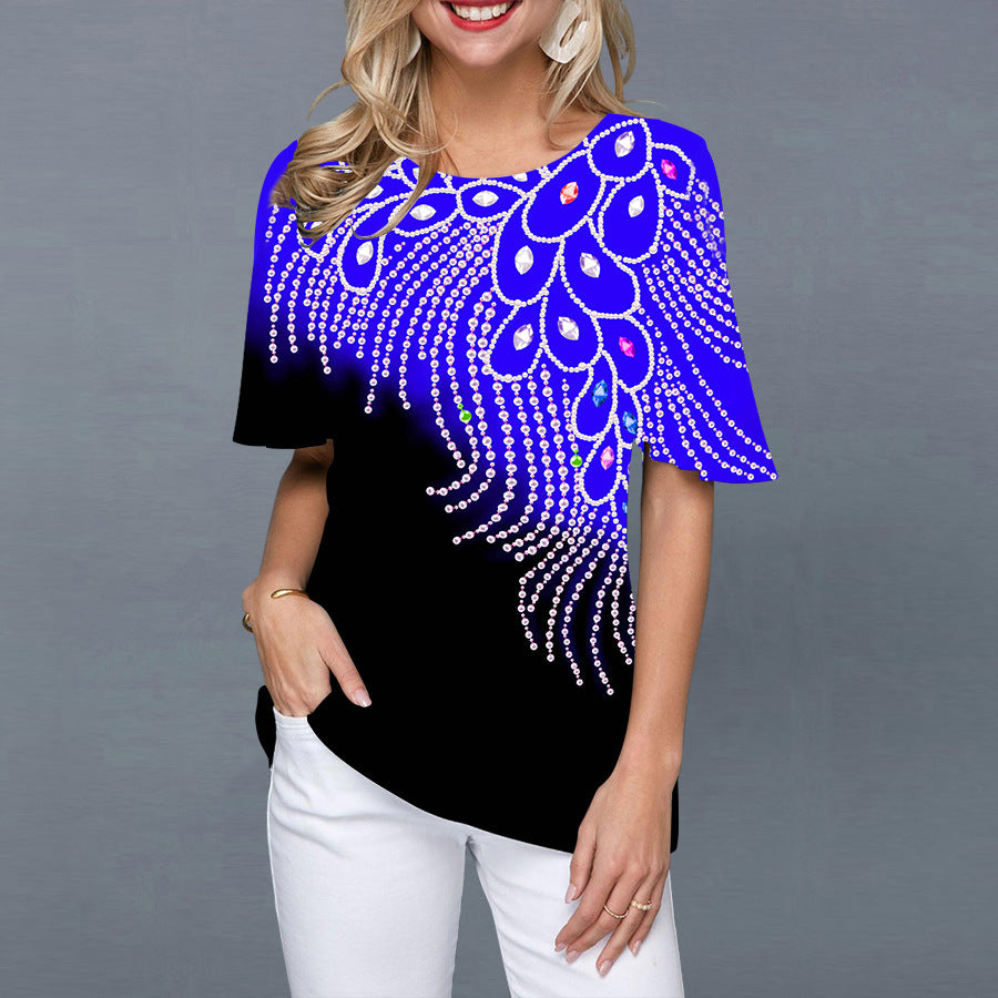 3D Digital Printing Fashion T-shirt