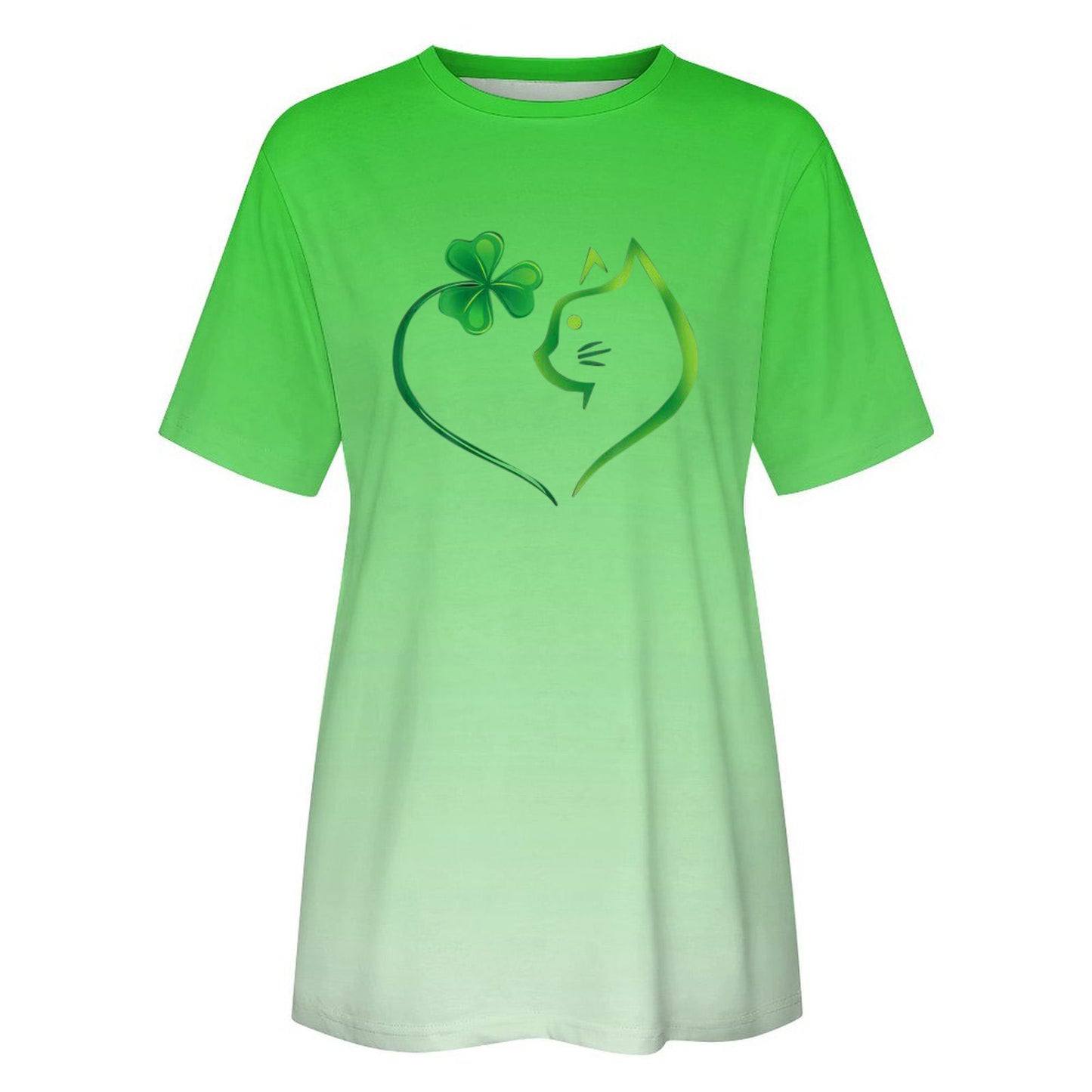 Women's Patchwork Printed Clover Top