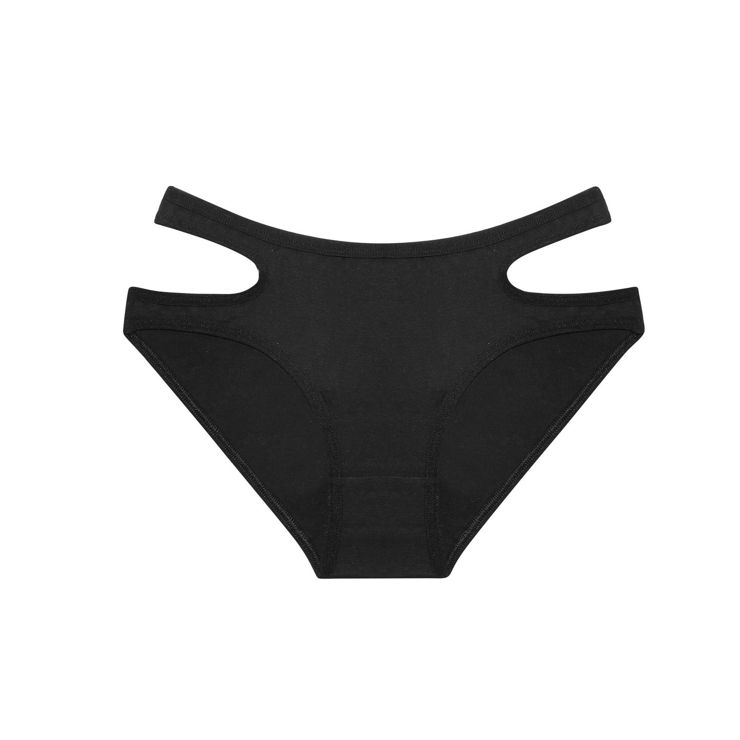 Cotton Briefs Women's Solid Color Waist Hollow Underwear
