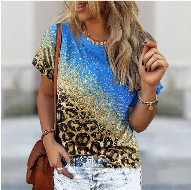 Abstract Printed Women's T-shirt Printing