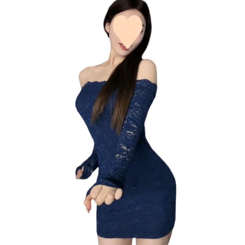 Elegant Lace Slim-fit Hip Skirt For Women Dress