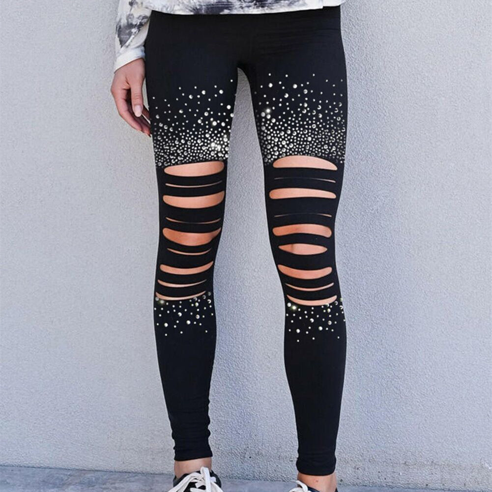 Women's High-waisted Diamond-decorated Corset Slacks