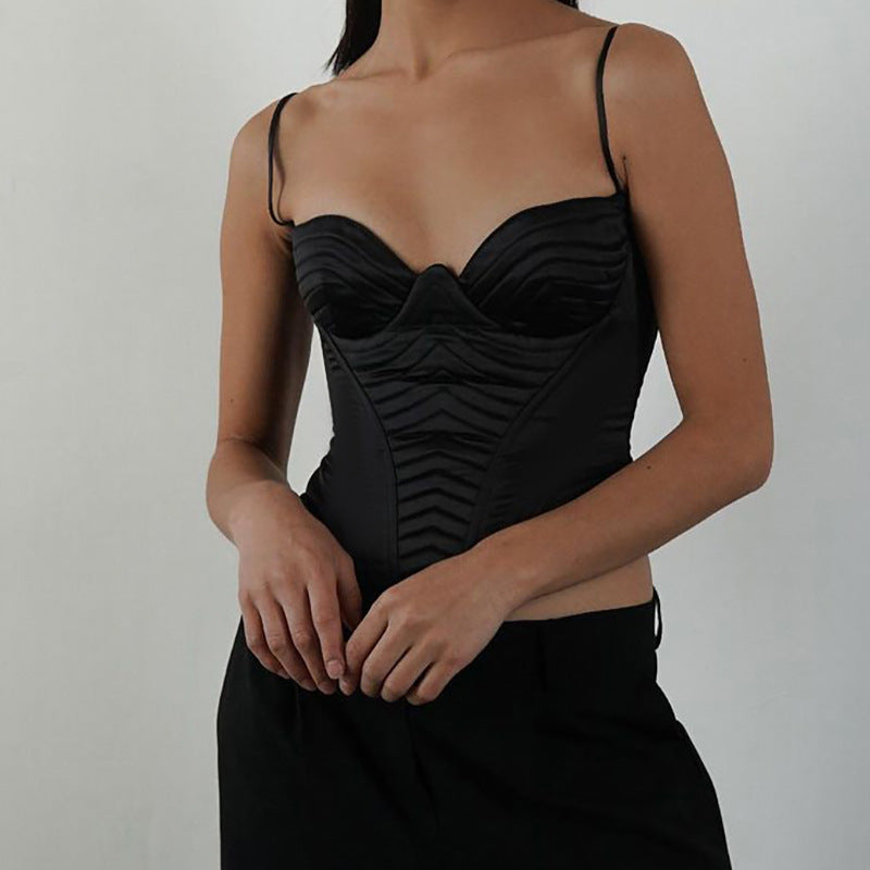 Spicy Girls Fashion Casual Versatile Slim Strap Chest Cup