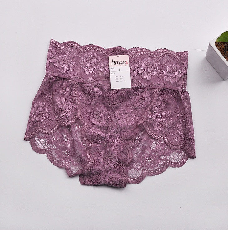 Seamless lace sexy hip breathable women's triangle briefs
