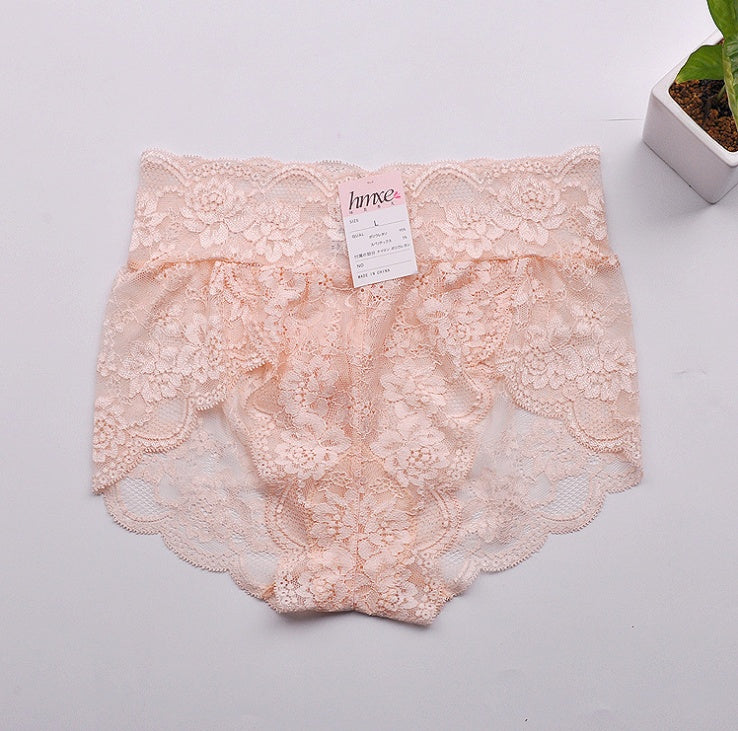 Seamless lace sexy hip breathable women's triangle briefs