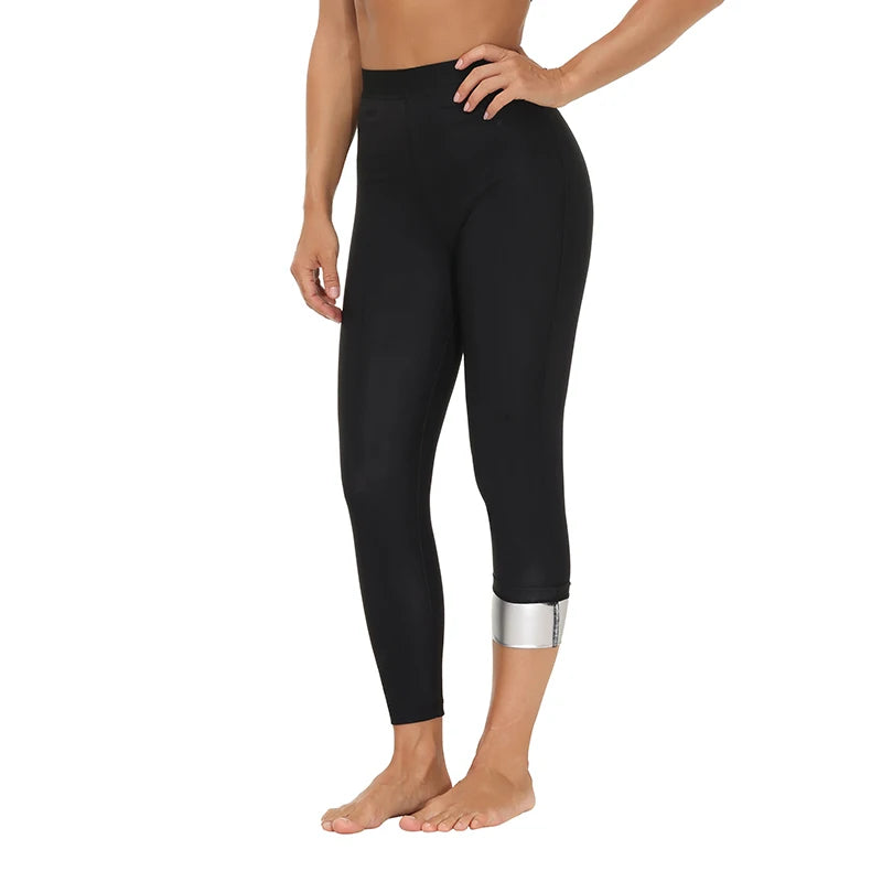 Women Thermal Leggings Workout Sauna Pants Body Shaper Sweat Shapewear Weight Loss Slimming Leggins Waist Trainer Thigh Trimmer