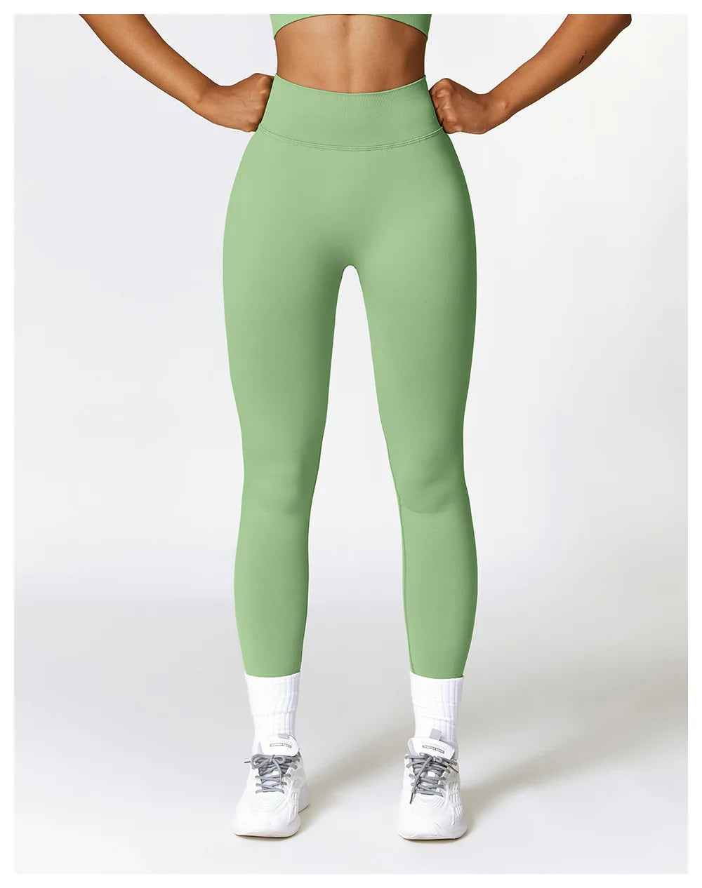 Women Athletic V Back Leggings Gym Outfit Fitness leggins Outdoor Yoga Pants Butt Lifting Sports Tights Nylon